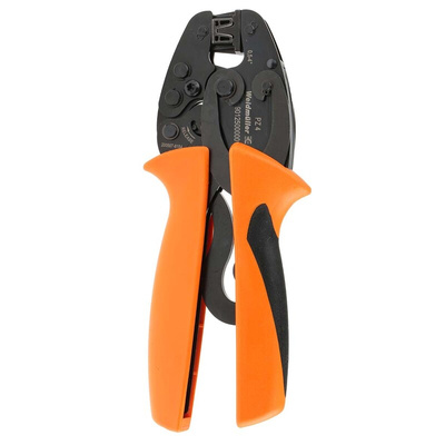 RS PRO Hand Ratcheting Crimp Tool for Crimp Contacts, 0,5 → 4mm² Wire