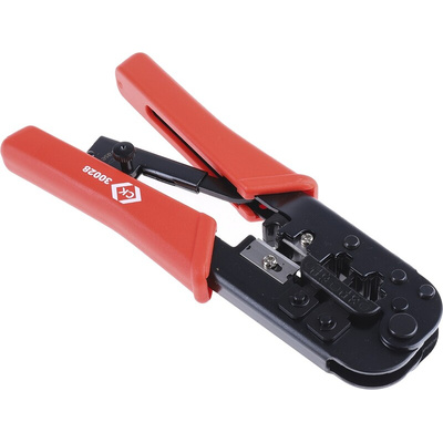 CK 3852 Hand Ratcheting Crimp Tool for RJ11 Connectors, RJ12 Connectors, RJ45 Connectors
