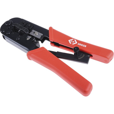CK 3852 Hand Ratcheting Crimp Tool for RJ11 Connectors, RJ12 Connectors, RJ45 Connectors