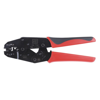 RS PRO Hand Ratcheting Crimp Tool for Flag Shoe Flat Connectors, 0,75 → 2,5mm² Wire