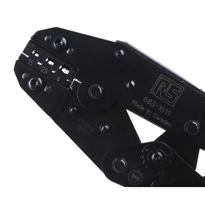 RS PRO Hand Ratcheting Crimp Tool for Crimp Contacts, 0,5 → 6mm² Wire