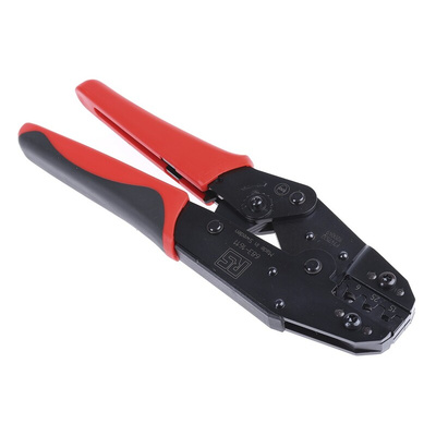 RS PRO Hand Ratcheting Crimp Tool for Crimp Contacts, 0,5 → 6mm² Wire