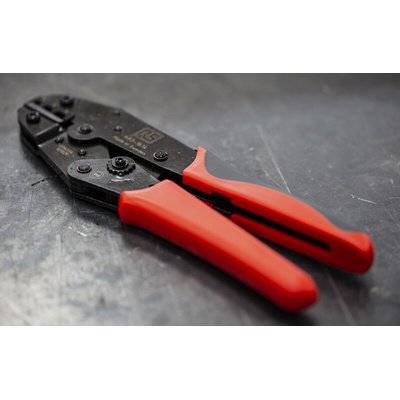 RS PRO Hand Ratcheting Crimp Tool for Wire End Sleeves, 10 → 25mm² Wire