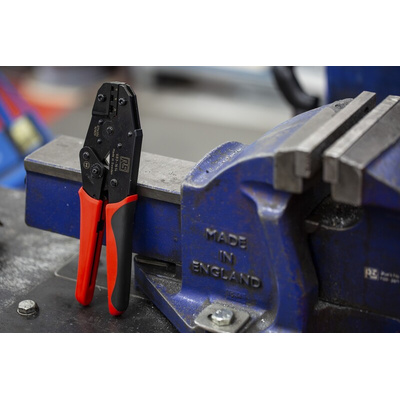 RS PRO Hand Ratcheting Crimp Tool for Wire End Sleeves, 10 → 25mm² Wire