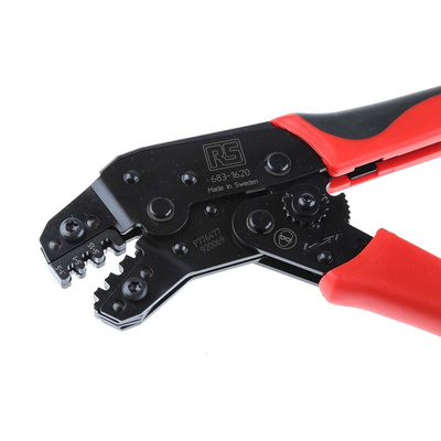 RS PRO Hand Ratcheting Crimp Tool for Open Crimp Sleeves, 0,1 → 1,5mm² Wire
