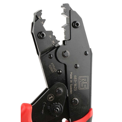 RS PRO Hand Ratcheting Crimp Tool for Coaxial Connectors