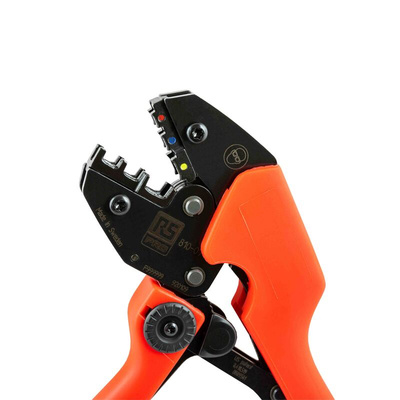 RS PRO Hand Ratcheting Crimp Tool for Insulated Spade Connectors, 0,75 → 6mm² Wire