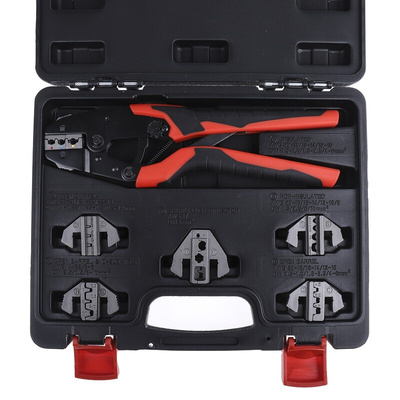 RS PRO Hand Ratcheting Crimp Tool for Insulated Spade Connectors, 0.1 → 10mm² Wire