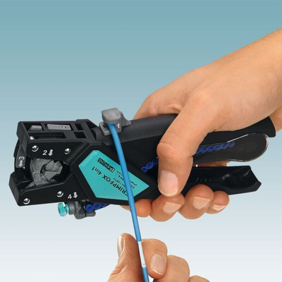Phoenix Contact CRIMPFOX 4 in 1 Hand Crimp Tool for Wire Ferrules, 0.5 → 2.5mm² Wire