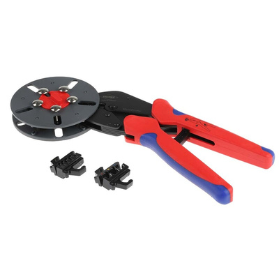 Knipex MultiCrimp Hand Ratcheting Crimp Tool for Uninsulated Open Barrel Terminals, 0.25 → 6mm² Wire