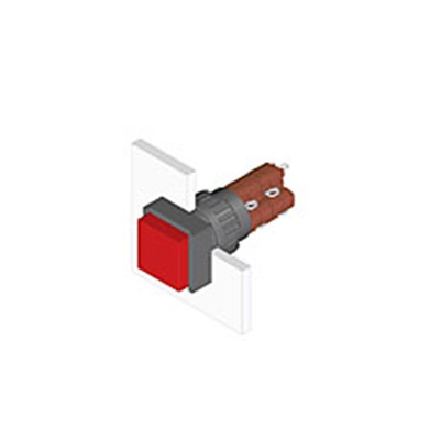Modular Switch Actuator, IP40, Black, Panel Mount, Latching for use with Series 31 Switches -25°C +55°C