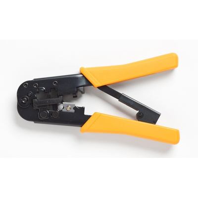 Fluke Networks Hand Ratcheting Crimp Tool for RJ11 Connectors, RJ12 Connectors, RJ45 Connectors