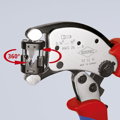 Knipex Hand Crimp Tool for Wire Ferrules