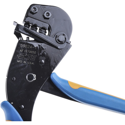 TE Connectivity Tetra-Crimp Hand Ratcheting Crimp Tool for PIDG Splices, PIDG Terminals, Plasti-Grip Terminals