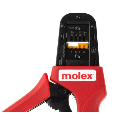 Molex 207129 Hand Ratcheting Crimp Tool for Mini-Fit Jr. Connector Contacts