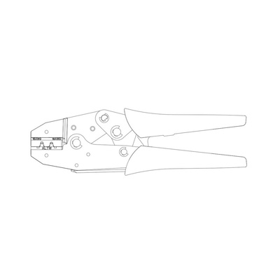 Amphenol Industrial X-Lok Hand Crimp Tool for X-Lok Crimp Terminals