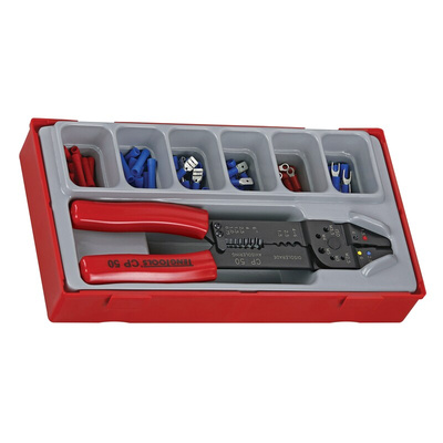 Teng Tools Hand Crimp Tool for Insulated Terminals, Uninsulated Terminals