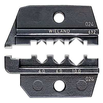 Knipex, 97 Crimp Die, Solar Cable Connector, Wire size 8 → 12AWG