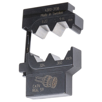 RS PRO Crimp Die Set, Coaxial, Coaxial Type CATV, RG59, RG6