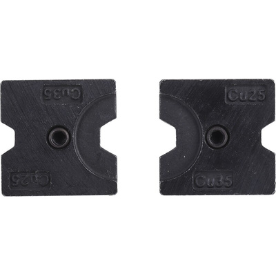RS PRO Crimping Die Set, Tubular Cable Lug, Wire size 25mm²
