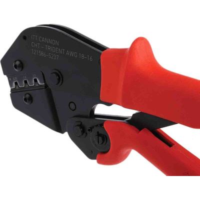 ITT Cannon Crimp Extraction Tool, Cannon Trident Series, Pin, Socket Contact, Contact size 18 → 16AWG