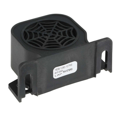 RS PRO Universal Electronic Sounder, 12 → 80 V dc, 107dB at 1 m, DC, Single-Tone