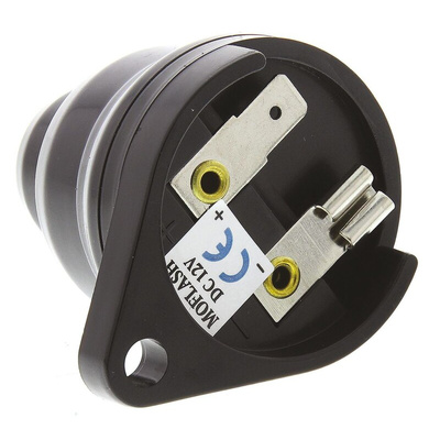 Moflash AE30M Series Panel Mount Buzzer, 12 V dc, 75dB at 1 m, IP34, DC, Single-Tone