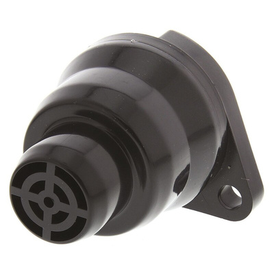 Moflash AE30M Series Panel Mount Buzzer, 12 V dc, 75dB at 1 m, IP34, DC, Single-Tone