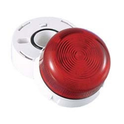 Klaxon Flashguard QBS Series Red Steady Beacon, 110 V ac, Base Mount, LED Bulb, IP67