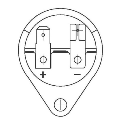 RS PRO Panel Mount Buzzer, DC, Single-Tone