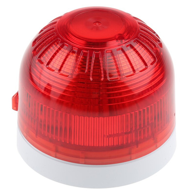 Klaxon Red Beacon, 17 → 60 V dc, Base Mount, LED Bulb, IP21