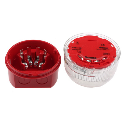 Klaxon Clear Beacon, 10 → 60 V dc, Base Mount, Xenon Bulb, IP65
