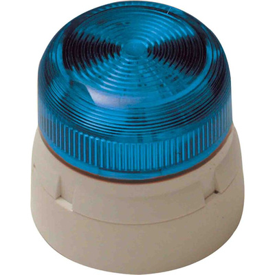 Klaxon Blue Beacon, 230 V ac, Base Mount, LED Bulb, IP65