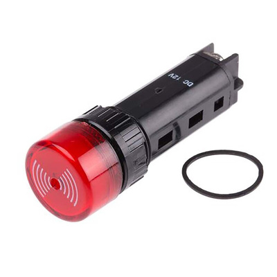 RS PRO Panel Mount Buzzer, 12 V dc, IP40, DC