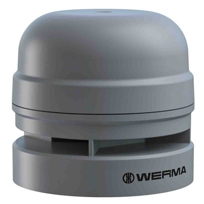 Werma EvoSIGNAL Midi Series Electronic Sounder, 12 V, 110dB at 1 m, IP66, AC, DC, 10-Tone
