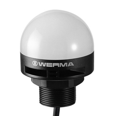 Werma MC55 Series Clear Beacon, 10 → 30 V dc, Base Mount, LED Bulb, IP65