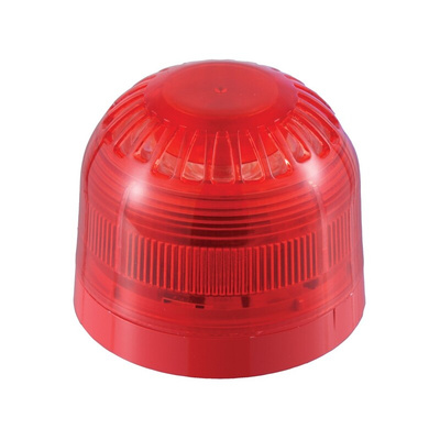 Klaxon Sonos Series Red Flashing Beacon, 10 → 60 V, Surface Mount, Wall Mount, Xenon Bulb