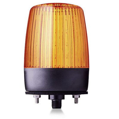 AUER Signal PDMC5 Series Amber Flashing, Rotating, Steady, Strobe Beacon, 24 V ac/dc, Horizontal, Tube Mounting,
