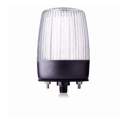 AUER Signal PDMC5 Series Clear Flashing, Rotating, Steady, Strobe Beacon, 24 V ac/dc, Horizontal, Tube Mounting,