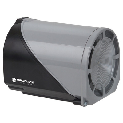 Werma 144 Series Electronic Sounder, 115 V, 105dB at 1 m, IP65, AC, 32-Tone