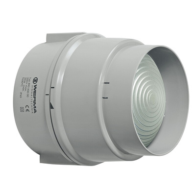 Werma 890 Series Clear Continuous lighting Beacon, 12 → 230 V, Base Mount/ Wall Mount, Filament Bulb
