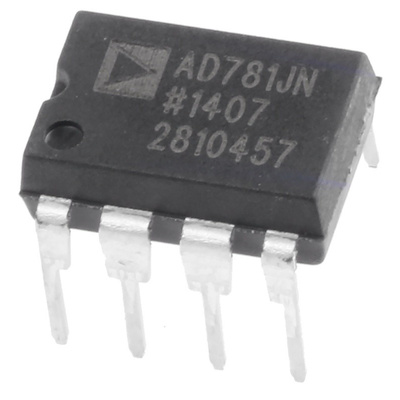 AD781JNZ, Sample & Hold Circuit, 0.7μs Dual Power Supply, 8-Pin PDIP