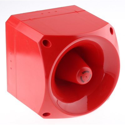 Klaxon Nexus 120 Series Surface Mount Electronic Sounder, 10 → 60 V dc, 120dB at 1 m, IP66, DC, 50-Tone