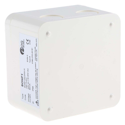 e2s Sonora Series Surface Mount Electronic Sounder, 24 V dc, 100dB at 1 m, IP66, DC, 10-Tone