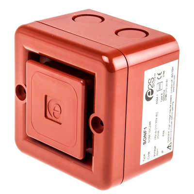 e2s SONF1 Series Surface Mount Electronic Sounder, 10 → 30 V dc, 100dB at 1 m, IP66, DC, 10-Tone