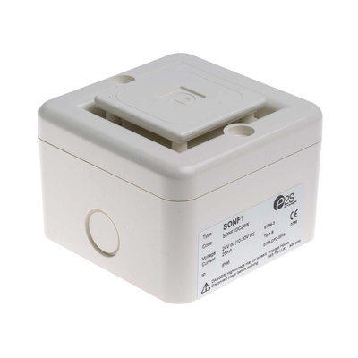 e2s SONF1 Series Surface Mount Electronic Sounder, 10 → 30 V dc, 100dB at 1 m, IP66, DC, 10-Tone