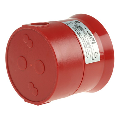 Moflash AE40M Series Base Mount Electronic Sounder, 230 V ac, 100dB at 1 m, IP65, AC, 8-Tone