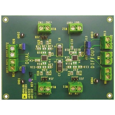 Analog Devices AD8222-EVALZ, Instrumentation Amplifier Evaluation Board for AD8222
