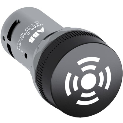 ABB Compact Series Panel Mount Buzzer, 24 V, 80dB at 1 m, IP20, IP66, IP67, IP69K, Single-Tone