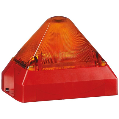 Pfannenberg PY X-M-05 Series Amber Flashing Beacon, 24 V ac/dc, Panel Mount, Xenon Bulb